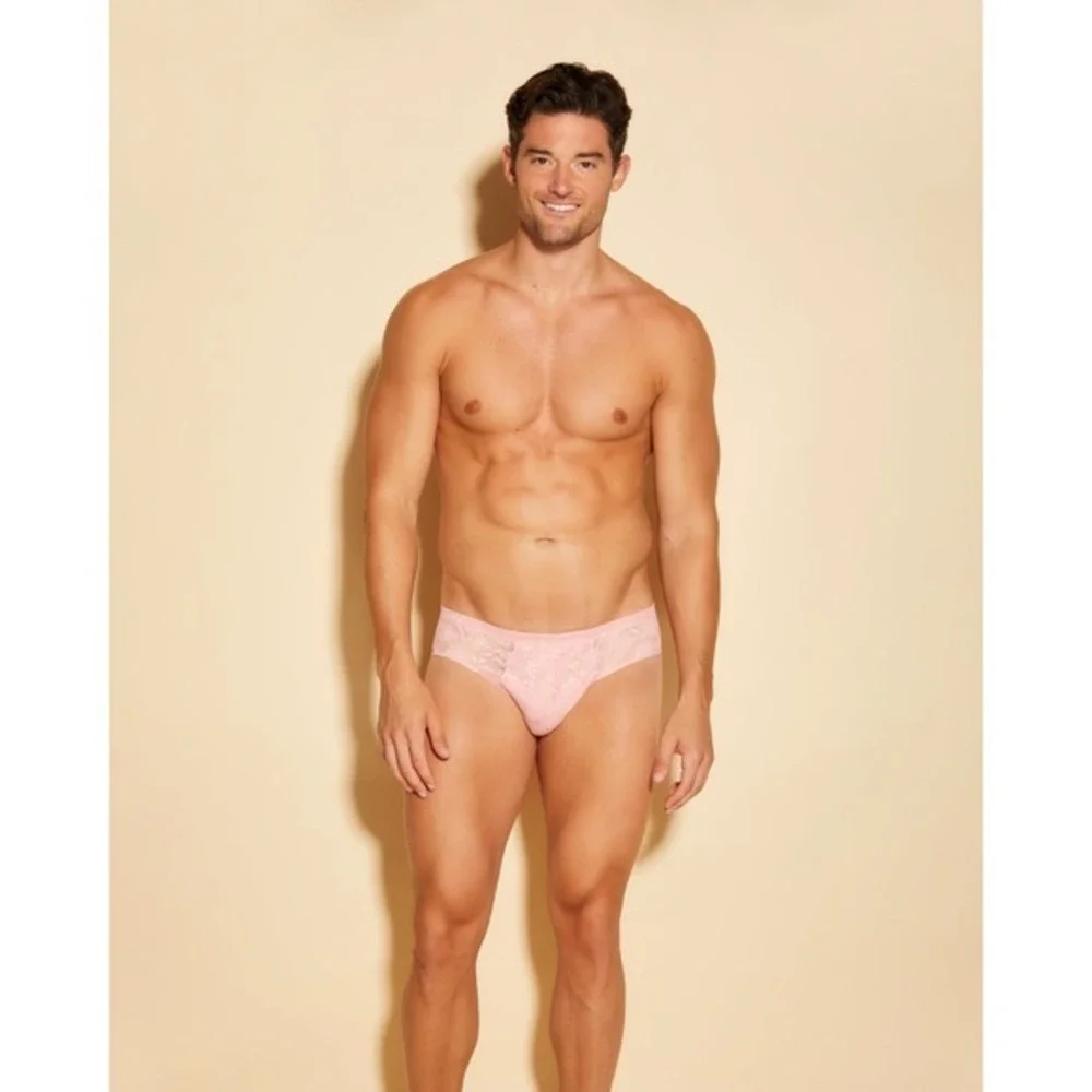 Cosabella Never Say Never Lace Brief Jaipur Pink Luxury Size XL